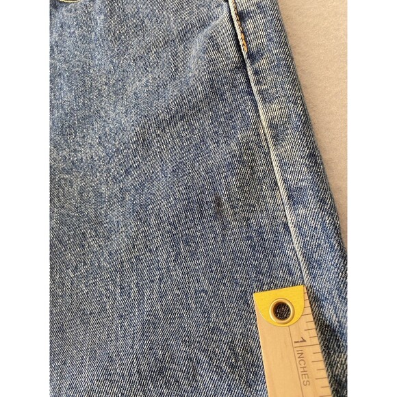 Levis 505 Jeans 40x31 Blue Straight Leg Distressing Denim Workwear Tag 40x32 * - Picture 14 of 16